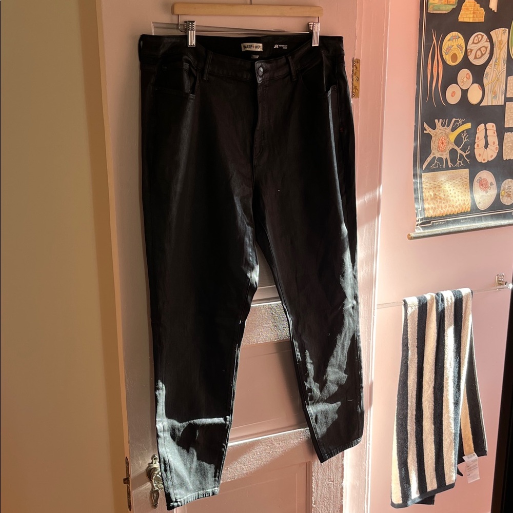 WARP + WEFT Coated Jean - New York City Skinny, 22